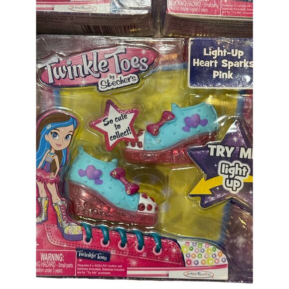 NEW Skechers Twinkle Toes Dolls Shoe Packs - Three Pairs Collectible & Light-Up - Picture 1 of 13